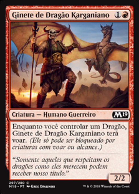 Kargan Dragonrider (Core Set 2019 #297)
