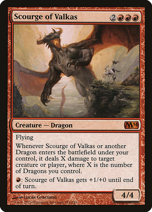 Scourge of Valkas (Magic 2014 #151)