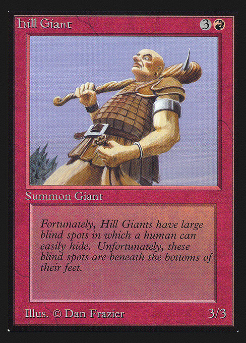 Hill Giant (Intl. Collectors' Edition #158)