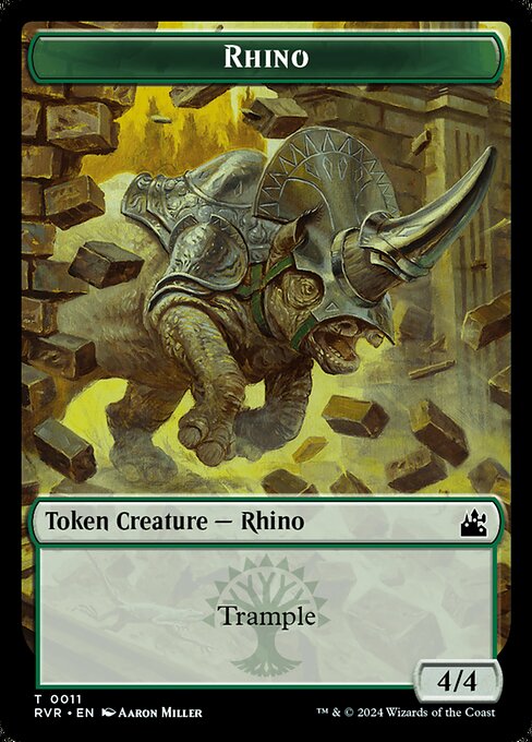 Rhino (Ravnica Remastered Tokens #11)