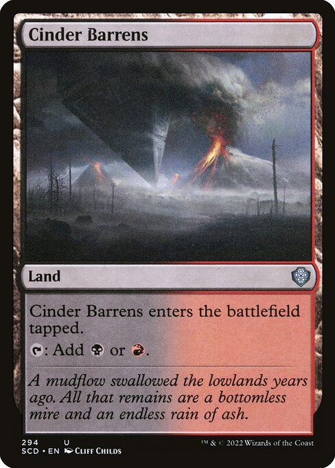 Cinder Barrens (Starter Commander Decks #294)