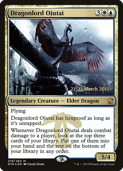 Dragonlord Ojutai (Dragons of Tarkir Promos #219s)
