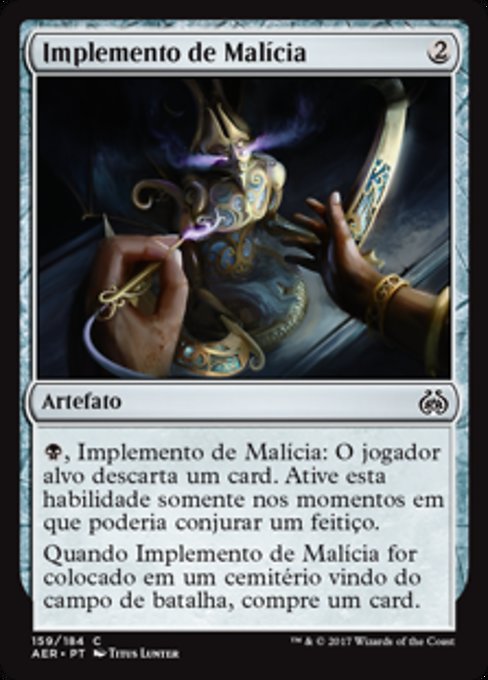 Implement of Malice (Aether Revolt #159)