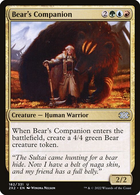 Bear's Companion (Double Masters 2022 #182)