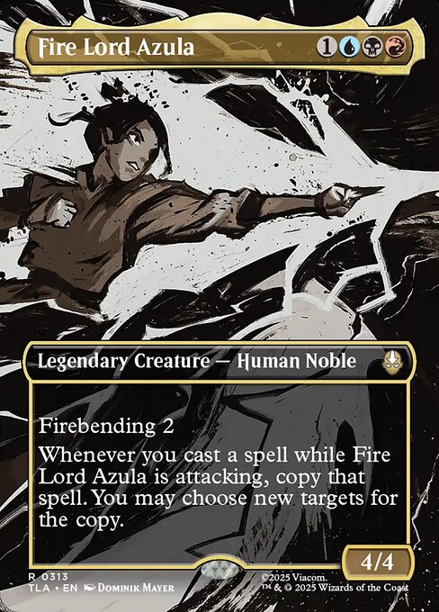 Fire Lord Azula magic the gathering card art