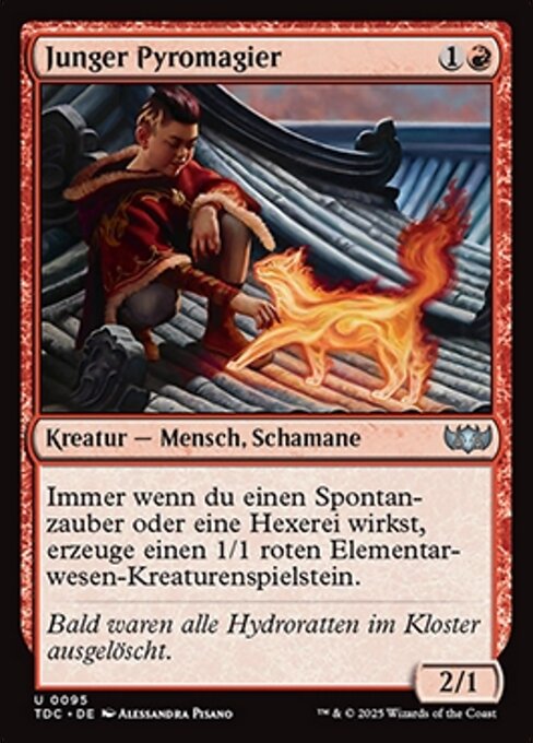 Junger Pyromagier