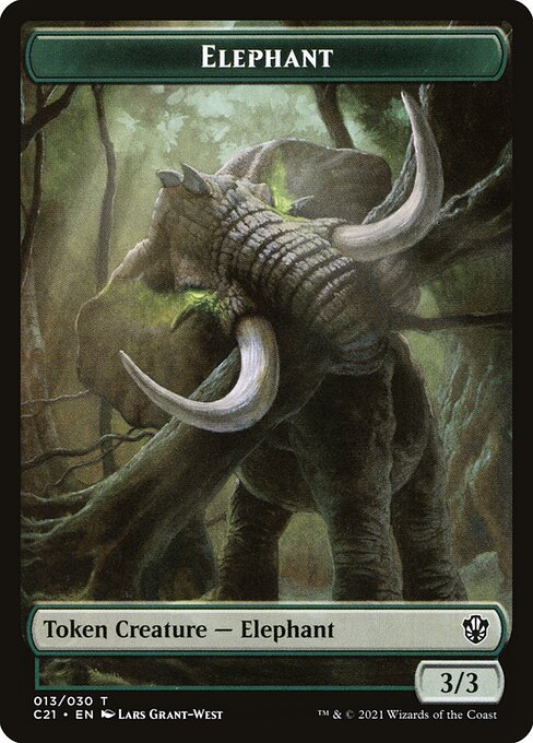 Elephant (Commander 2021 Tokens #13)