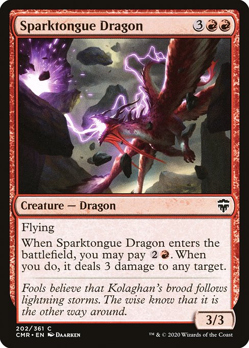 Sparktongue Dragon (Commander Legends #202)