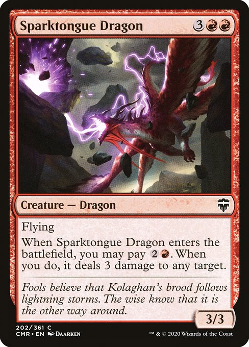 Sparktongue Dragon (cmr) 202