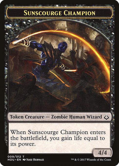 Sunscourge Champion (Hour of Devastation Tokens #9)