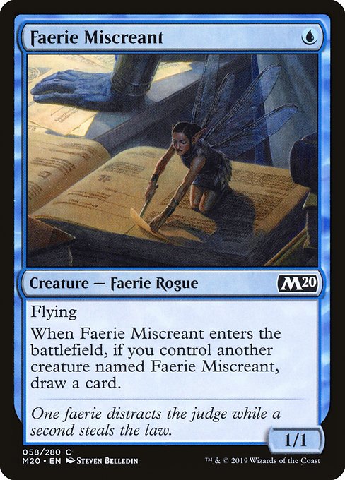 Faerie Miscreant (Core Set 2020 #58)