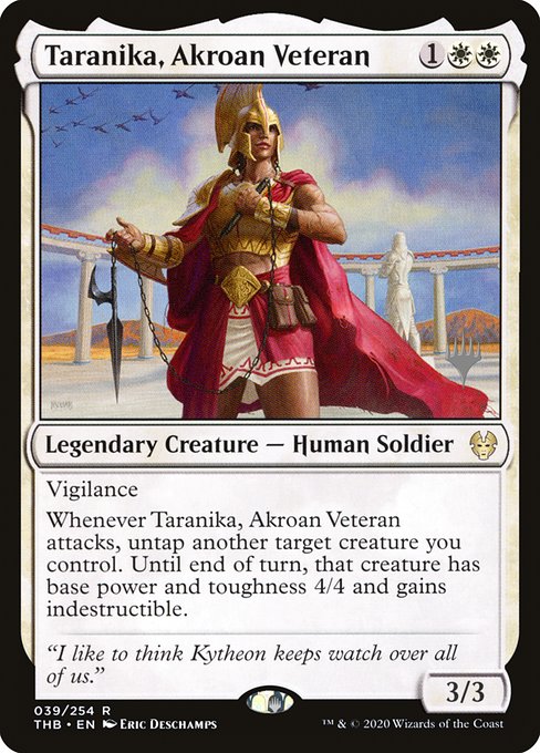 Taranika, Akroan Veteran (Theros Beyond Death Promos #39p)
