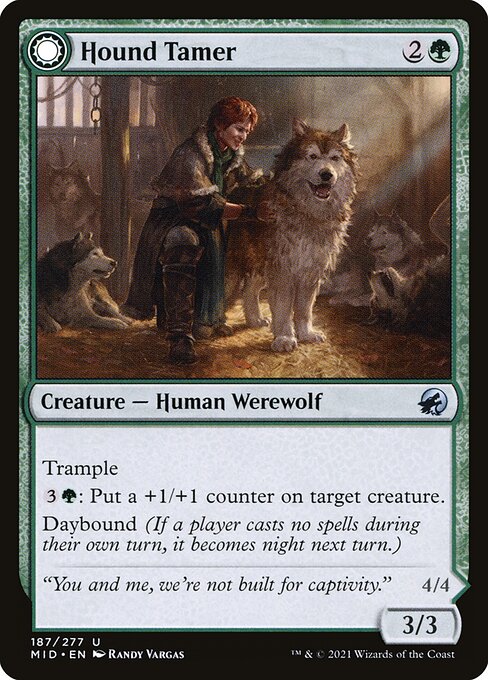 Hound Tamer // Untamed Pup (Innistrad: Midnight Hunt #187)
