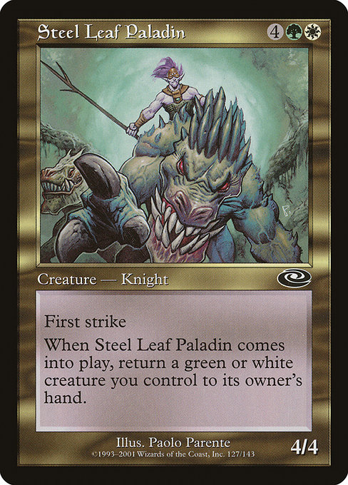 Steel Leaf Paladin (Planeshift #127)