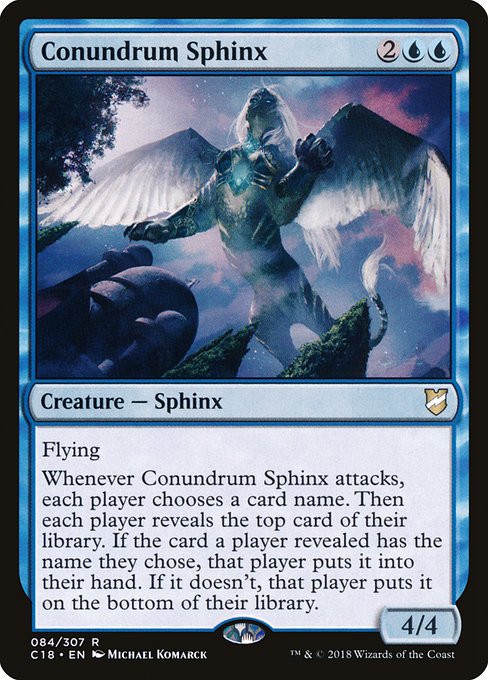 Conundrum Sphinx (c18) 84 Conundrum Sphinx (c18) 84