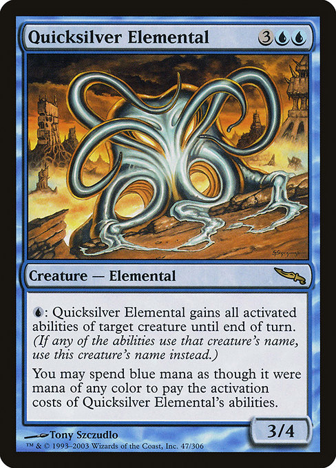 Quicksilver Elemental (Mirrodin #47)