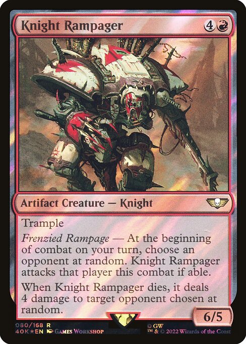 Chevalier Saccageur|Knight Rampager