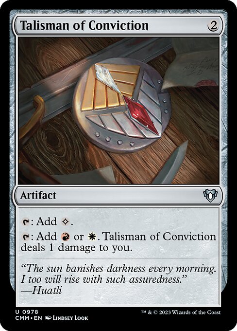 Talisman of Conviction (Commander Masters #978)