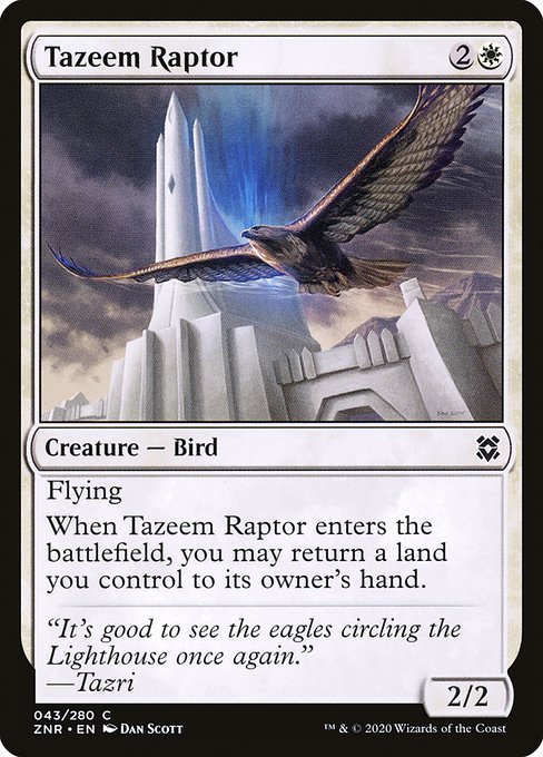 Tazeem Raptor (Zendikar Rising #43)