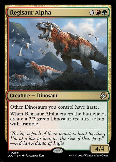 Regisaur Alpha (The Lost Caverns of Ixalan Commander #286)