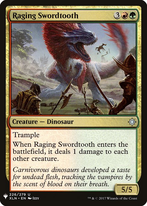 Raging Swordtooth (plst) XLN-226