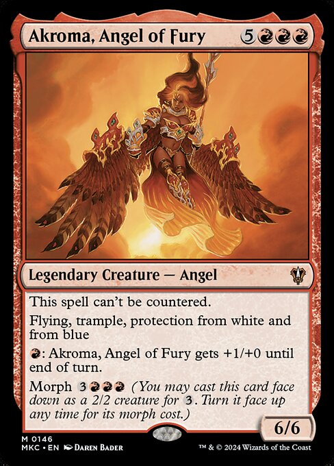 Akroma, Angel of Fury (Murders at Karlov Manor Commander #146)