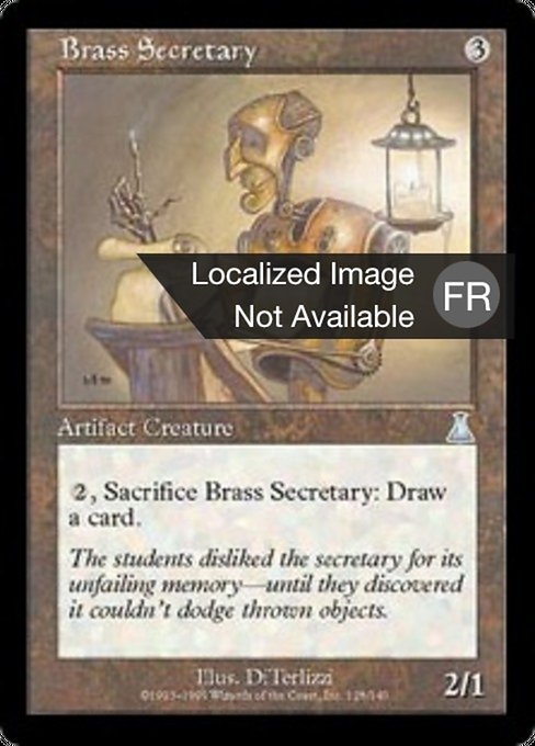 Brass Secretary (Urza's Destiny #128)