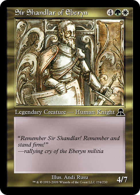 Sir Shandlar of Eberyn (Masters Edition III #174)