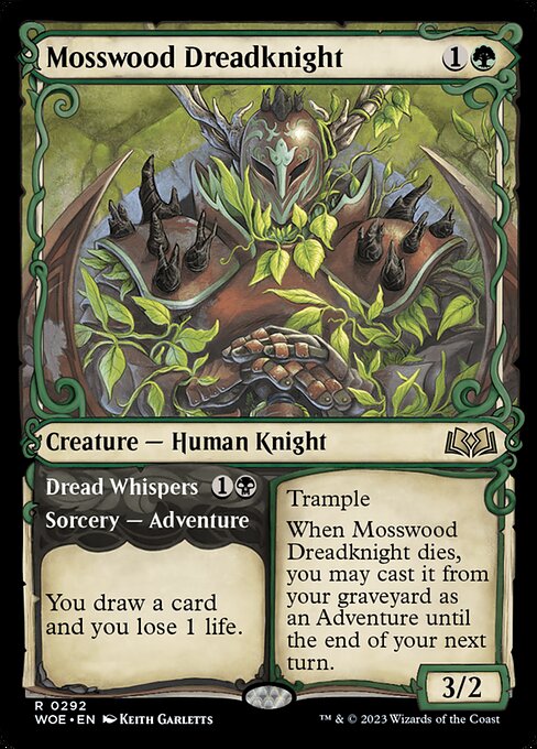 Mosswood Dreadknight // Dread Whispers card image
