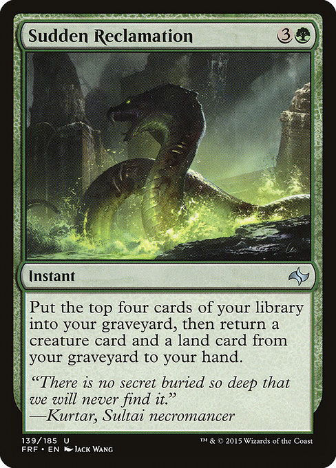 Sudden Reclamation card image