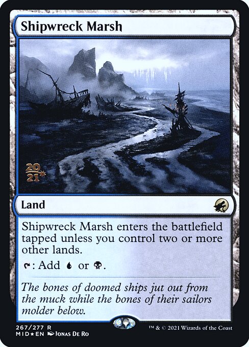 Shipwreck Marsh (Innistrad: Midnight Hunt Promos #267s)
