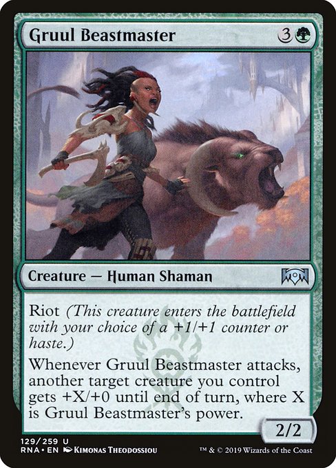 Gruul Beastmaster (Ravnica Allegiance #129)