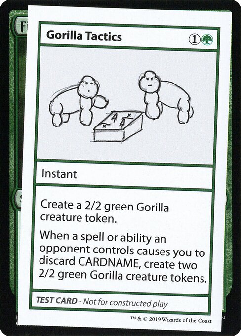 Gorilla Tactics (Mystery Booster Playtest Cards 2021 #76)