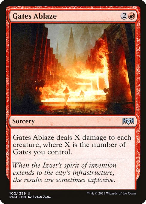 Gates Ablaze (Ravnica Allegiance #102)