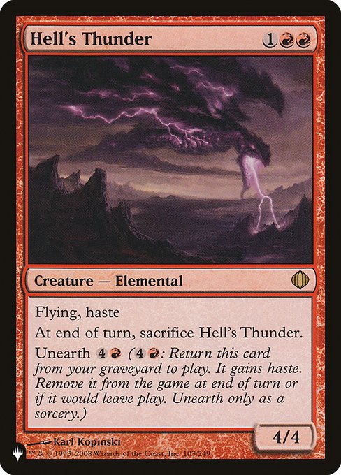 Tonnerre de l'enfer|Hell's Thunder
