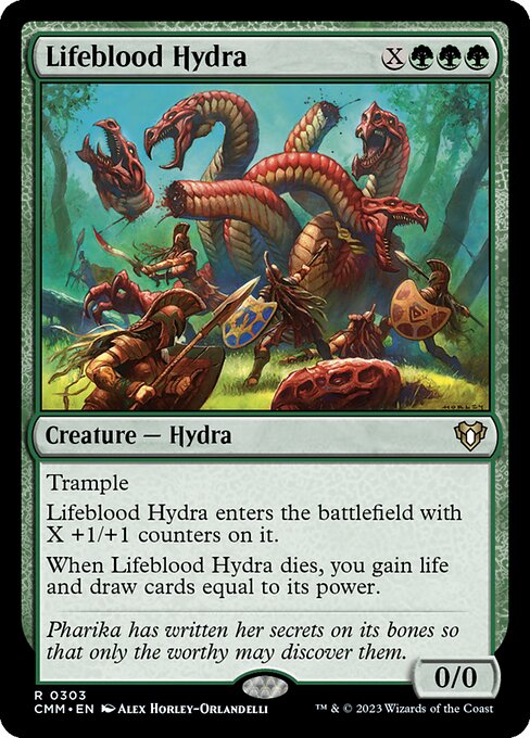 Lifeblood Hydra (Commander Masters #303)