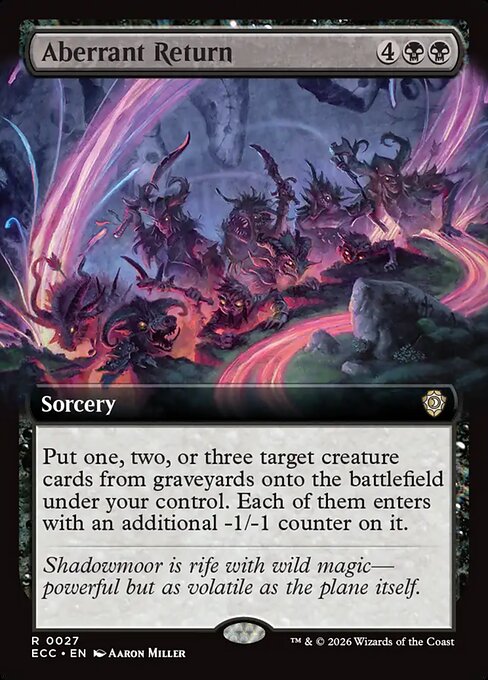 Aberrant Return magic the gathering card art