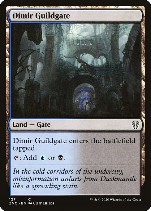 Dimir Guildgate (Zendikar Rising Commander #127)