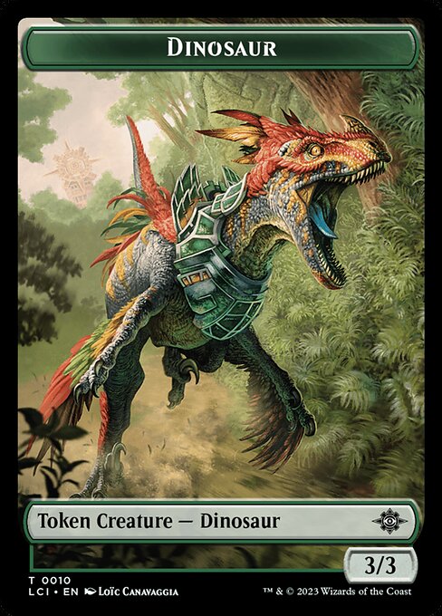 Dinosaur (The Lost Caverns of Ixalan Tokens #10)