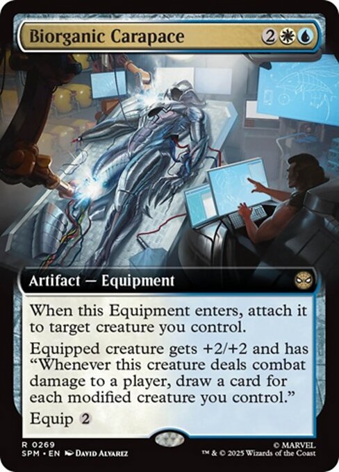 Biorganic Carapace magic the gathering card art
