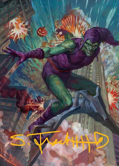 Green Goblin // Green Goblin magic the gathering card art
