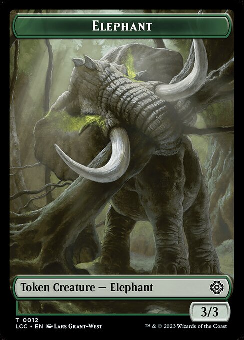 Elephant (The Lost Caverns of Ixalan Commander Tokens #12)