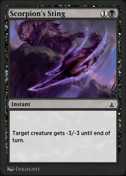 Scorpion's Sting magic the gathering card art