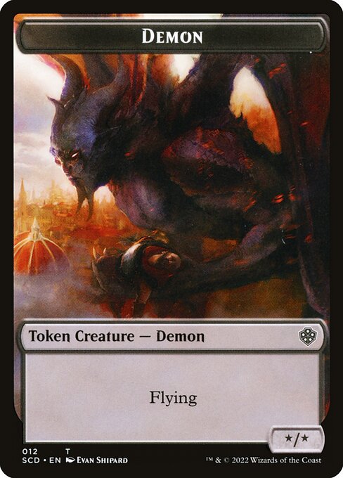 Demon (Starter Commander Deck Tokens #12)