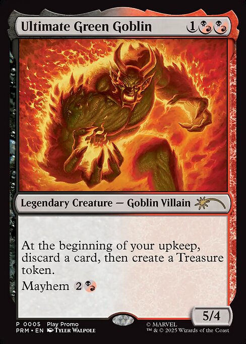 Ultimate Green Goblin magic the gathering card art