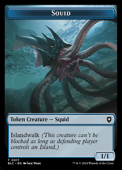 Squid (Bloomburrow Commander Tokens #17)