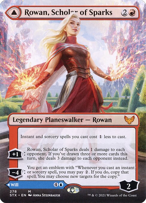 Rowan, Scholar of Sparks // Will, Scholar of Frost (Strixhaven: School of Mages #278)