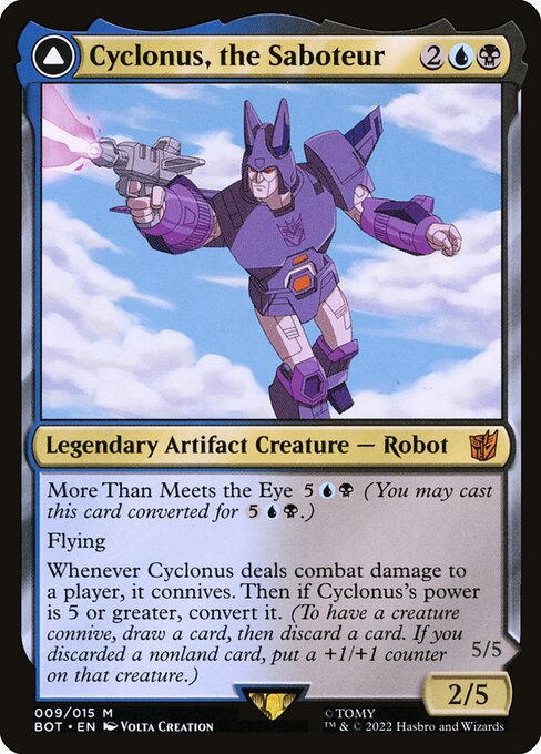 Cyclonus, the Saboteur // Cyclonus, Cybertronian Fighter card image