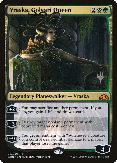 Vraska, Golgari Queen (Guilds of Ravnica Promos #213p)