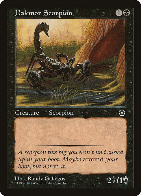 Scorpion du Marennois|Dakmor Scorpion